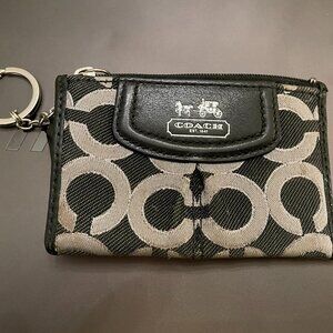 Black Coach Change Wallet